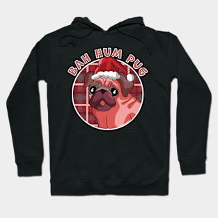 Bah Humbug Funny Christmas Bah Hum Pug Dog Hoodie